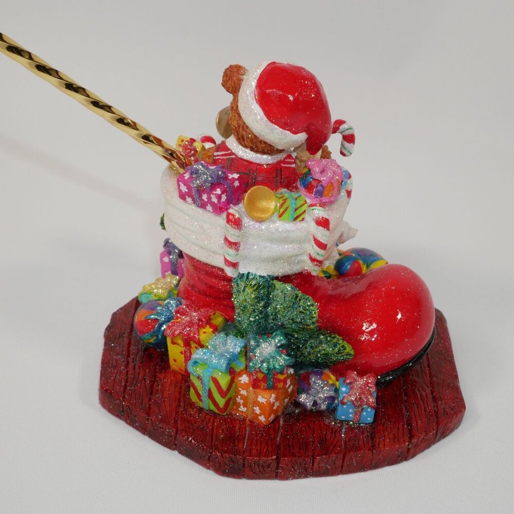 Christopher Radko Teddys Boot O'Loot Ornament Stand Christmas Decor - Picture 7 of 10